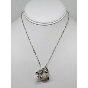 Lia Sophia Jewelry - Lia Sophia Silver Charm Shoe Bag Ring Necklace Lia Sophia Jewelry - Lia Sophia Silver Charm Shoe Bag Ring Necklace